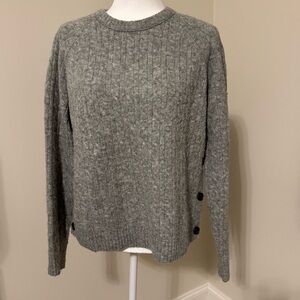 J. Crew Gray Cable Knit Women's Sweater